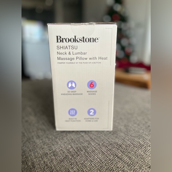 Brookstone Shiatsu Neck & Lumbar Massage Pillow w/ Heat - Picture 4 of 4